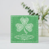 Sint-Patrick's Day Celebration Invitation Kaart (Staand voorkant)