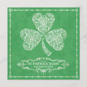 Sint-Patrick's Day Celebration Invitation Kaart