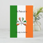 Sint-Patrick's Day Celebration Party Kaart (Staand voorkant)