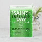 Sint Patrick's Day Celebration Party Kaart (Staand voorkant)