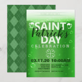 Sint Patrick's Day Celebration Party Kaart (Voorkant / Achterkant)