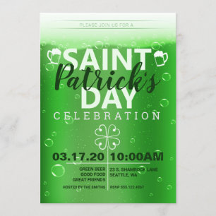 Sint Patrick's Day Celebration Party Kaart