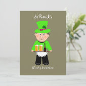 Sint-Patrick's Day Celebration Party Kaart (Staand voorkant)