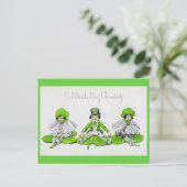 Sint Patrick's Day Children, Vintage Briefkaart (Staand voorkant)