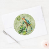 Sint Patrick's Day Classic Round Sticker (Envelop)