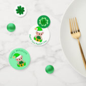 Sint Patrick's Day Cute Elf & Shamrocks Confetti (Groep)
