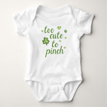 Sint Patricks Day Cute Green To Cute to Pinch Boys