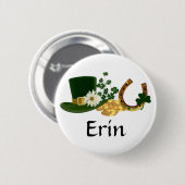 Sint Patrick's Day Design Ronde Button 5,7 Cm (Voorkant /achterkant)