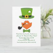 Sint-Patrick's Day Disguise Invitation Kaart (Staand voorkant)