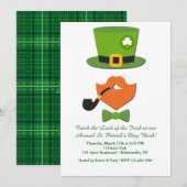 Sint-Patrick's Day Disguise Invitation Kaart (Voorkant / Achterkant)