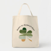 Sint Patrick's Day Distress Lucky Irish Shamrock Tote Bag (Voorkant)