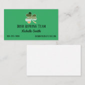 Sint Patrick's Day Distress Lucky Irish Shamrock Visitekaartje (Voorkant / Achterkant)