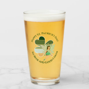 Sint-Patrick's Day Distress Shamrock Irish Fairy Glas