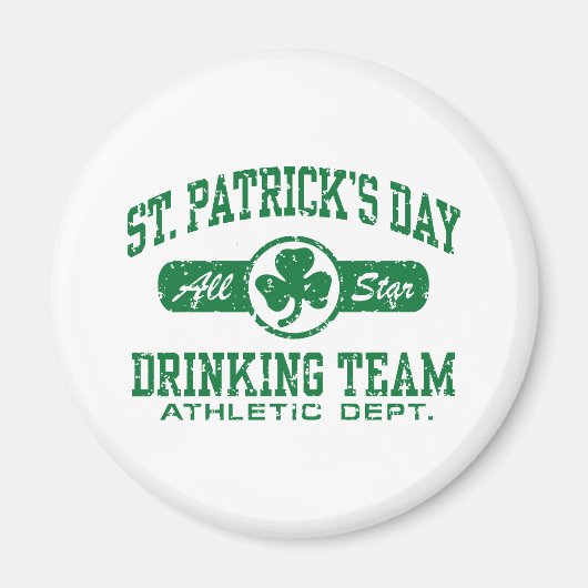 Sint-Patrick's Day Drink team Magneet (Voorkant)