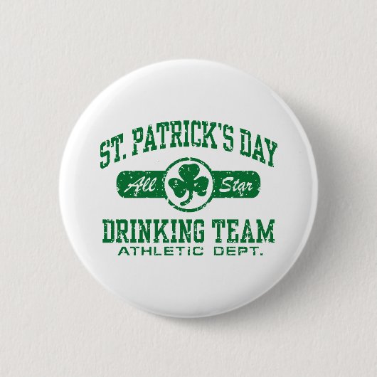 Sint-Patrick's Day Drink team Ronde Button 5,7 Cm (Voorkant)