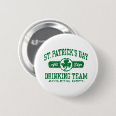Sint-Patrick's Day Drink team Ronde Button 5,7 Cm (Voorkant /achterkant)