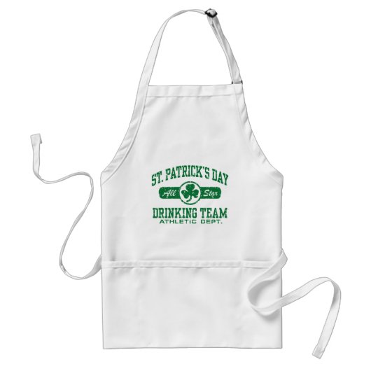 Sint-Patrick's Day Drink team Standaard Schort (Voorkant)