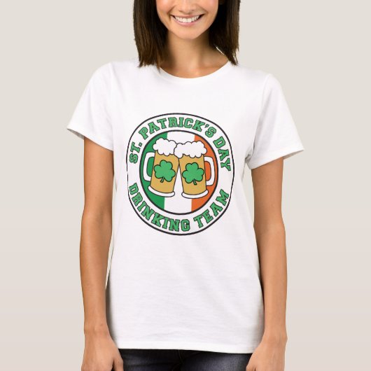 Sint Patrick's Day Drink team T-shirt (Voorkant)