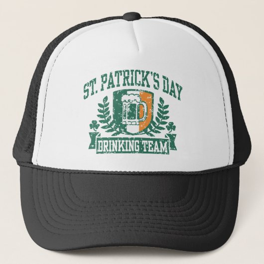 Sint-Patrick's Day Drink team Trucker Pet (Voorkant)