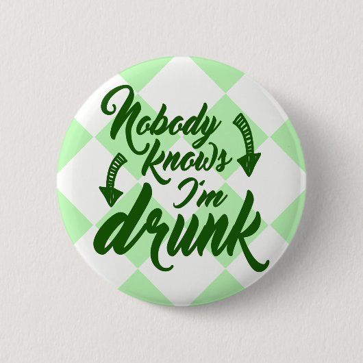 Sint Patrick's Day Duidelijk Drink Ronde Button 5,7 Cm (Voorkant)
