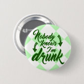 Sint Patrick's Day Duidelijk Drink Ronde Button 5,7 Cm (Voorkant /achterkant)