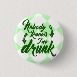 Sint Patrick's Day Duidelijk Drink Ronde Button 5,7 Cm