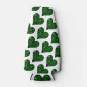 Sint-Patrick's Day Emerald Heart-fles koeler (Voorkant)