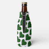 Sint-Patrick's Day Emerald Heart-fles koeler (Fles Achterkant)
