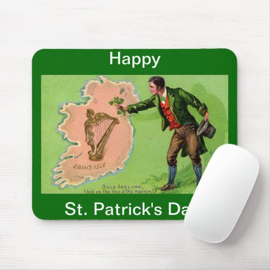  Sint Patrick's Day Erin's Isle Muismat (Met muis)