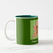 Sint Patrick's Day Erin's Isle Tweekleurige Koffiemok (Links)