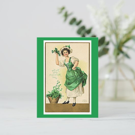 Sint Patrick's Day Feestdagenkaart (Staand voorkant)