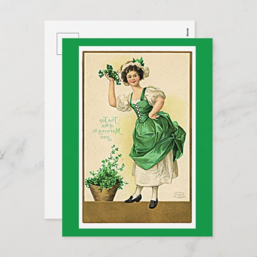 Sint Patrick's Day Feestdagenkaart (Voorkant / Achterkant)