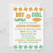 Sint Patrick's Day Gender Rebability Invitations Kaart (Voorkant)