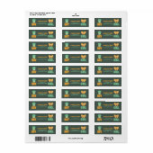 Sint Patrick's Day Gender Reopenbaart Adresetikett Etiket (Full Sheet)