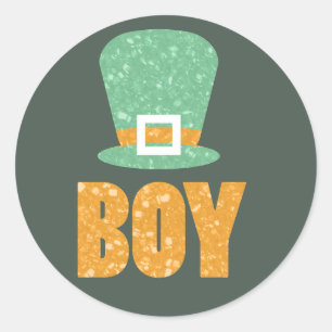 Sint Patrick's Day Gender Reopenbaart de Tickkers Ronde Sticker