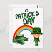 Sint Patrick's Day giften Briefkaart (Voorkant / Achterkant)