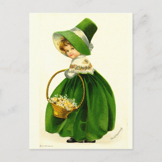 Sint Patrick's Day Girl Briefkaart (Voorkant)