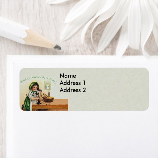  Sint Patrick's Day Girl Etiket (Insitu)