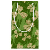 Sint Patrick's Day Golden clovers party Klein Cadeauzakje (Voorkant)