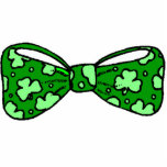 Sint-Patrick's Day Green Bow Stropdas Fotosculptuu Staand Fotobeeldje<br><div class="desc">Dit schattige Sint Patrick's Day-ontwerp show een groen boeg stropdas. Het afbeelding is beschikbaar voor een groot aantal producten. Toevoegen van tekst is optioneel.</div>