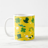 Sint Patrick's Day Green shamrocks shenanigans Koffiemok (Links)