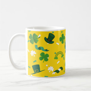 Sint Patrick's Day Green shamrocks shenanigans Koffiemok