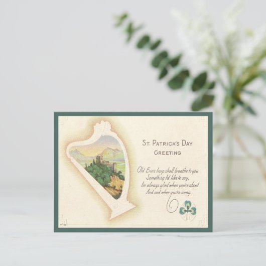 Sint Patrick's Day Greeting Briefkaart (Staand voorkant)