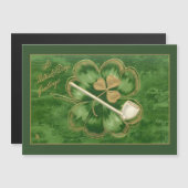 Sint Patrick's Day Greeting met Shamrock (Voorkant / Achterkant)