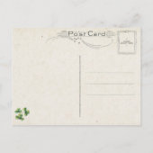 Sint Patrick's Day Greeting met Shamrock Briefkaart (Achterkant)