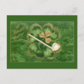 Sint Patrick's Day Greeting met Shamrock Briefkaart (Voorkant)