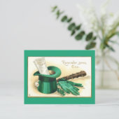  Sint Patrick's Day Greeting met Top Hat Briefkaart (Staand voorkant)