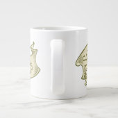 Sint Patrick's Day Greetings Golden Banner Grote Koffiekop (Achterkant)