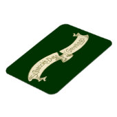  Sint Patrick's Day Greetings Golden Banner Magneet (Linkerzijde)