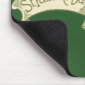 Sint Patrick's Day Greetings Golden Banner Muismat (Hoek)